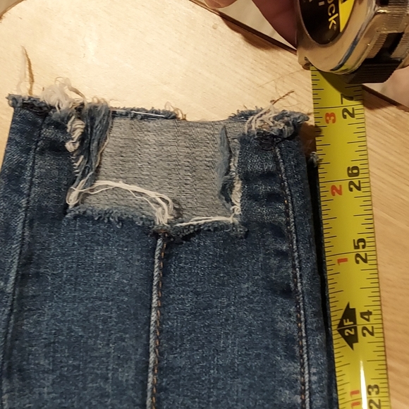 NWOT Women's Free People Pintuck Step Raw Hem Washed Skinny Jeans Size 27 - Picture 8 of 10